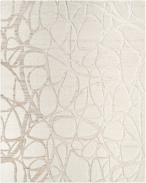 Ombre OMB-2303 9' x 12' Handmade Rug OMB2303-912  Light Silver, Ash Surya
