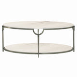 Morello Oval Metal Cocktail Table