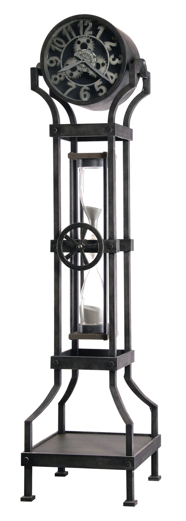 Hekman Furniture 615116 Stunning Hourglass Iii Floor Clock With Unique Design And Adjustable Features For Any Room  Hourglass Iii Grandfather Clock 615116