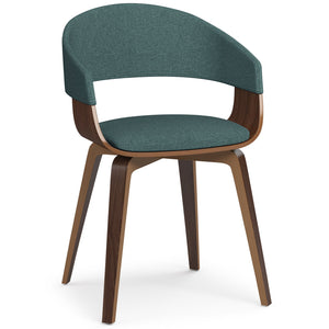English Elm Lowell Bentwood Dining Chair In Light Turquoise Blue - Modern Mid-Century Style For Any Space B136P158840