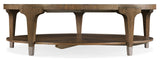 Chapman Round Cocktail Table Brown Chapman Collection 6033-80111-85 Hooker Furniture