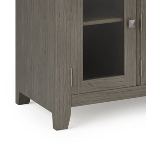English Elm Cosmopolitan 72" Wide Tv Media Stand - Rustic Farmhouse Grey With Ample Storage & Cable Management B136P158553