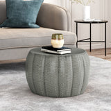 Christopher Knight Home® - Noble House - Manville Modern Iron Sunburst Pumpkin Coffee Table