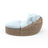 Havana Round Daybed in Canvas Skyline w/ Self Welt SW1701-99-OTT-14091 Sunset West