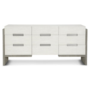 Bernhardt Bernhardt Cerused Acacia Nightstand With Soft-Closing Drawer, Usb Charging And Open Shelf Linen; Light Shale 72"W x 20"D x 34.25"H 306053