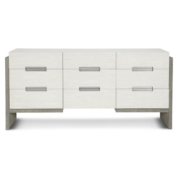 Bernhardt Bernhardt Cerused Acacia Nightstand With Soft-Closing Drawer, Usb Charging And Open Shelf Linen; Light Shale 72"W x 20"D x 34.25"H 306053