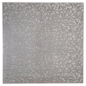 Bernhardt Bernhardt Cornelia Cocktail Table With Glazed Stainless Steel Top, Florentine Acanthus Detail, 44" 331011