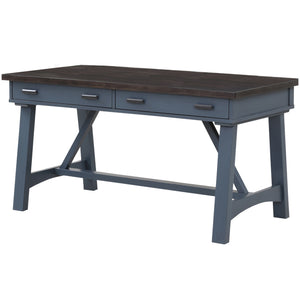 Parker House Americana Modern - Denim 60 In. Writing Desk Denim with Sable Wood Top Poplar Solids / Birch Veneers AME#360D-DEN