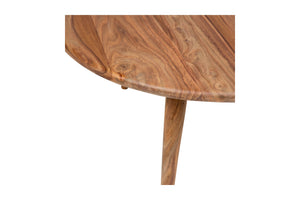 Porter Designs Porter Urban Round Cocktail Table - Handmade Solid Sheesham Wood, Warm Finish For Contemporary Homes Natural Wood 05-117-02-1450