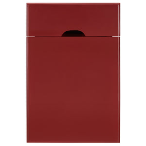 Homelegance By Top-Line Cerie 1-Drawer Side Table with Charging Station Red Wood