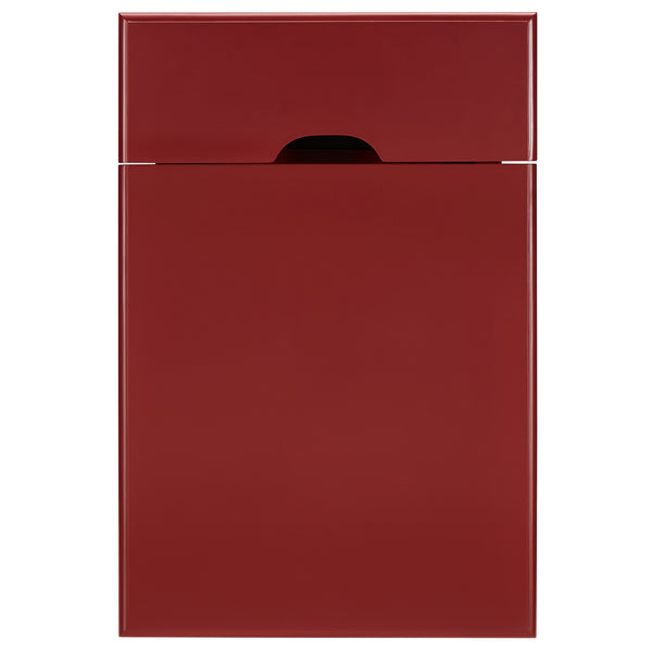 Homelegance By Top-Line Cerie 1-Drawer Side Table with Charging Station Red Wood