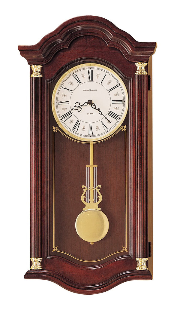 Hekman Furniture 620220 Lambourn I Wall Clock - Windsor Cherry Finish, Dual-chime Movement & Elegant Design For Home Windsor Cherry Lambourn I Wall Clock 620220