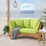 Christopher Knight Home® - Noble House - Serene Outdoor Acacia Wood Expandable Daybed with Cushions