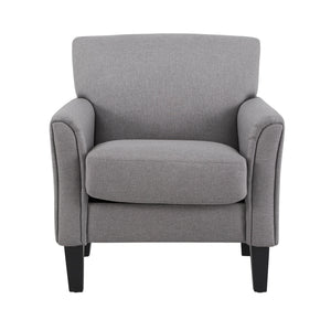 Homelegance By Top-Line Huntley Modern Accent Chair Dark Grey Linen