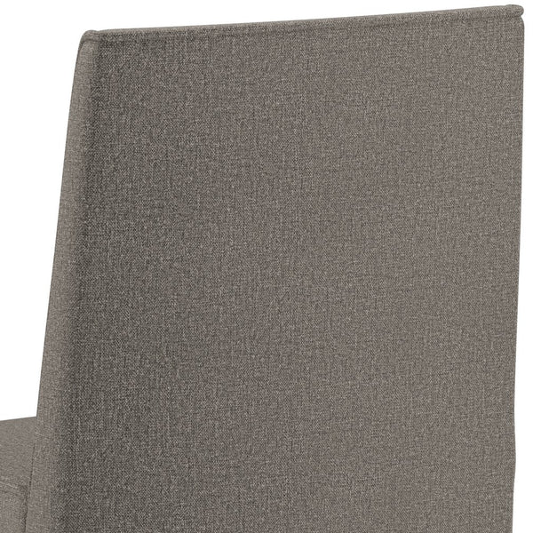 English Elm Bartow Taupe Dining Chair Set of 2 – Upholstered Rubberwood Frame, Piped Modern Design, Multiuse B136P158472