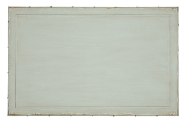 Hooker Furniture Charleston Coastal Rectangle Cocktail Table In Haint Blue With Bamboo-Inspired Accents & Self-Closing Drawers 6750-80310-40