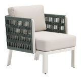 Bridgehampton Armchair White 704044 Zuo Modern