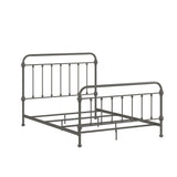 Homelegance By Top-Line Katana Antique Graceful Victorian Iron Metal Bed Grey Iron