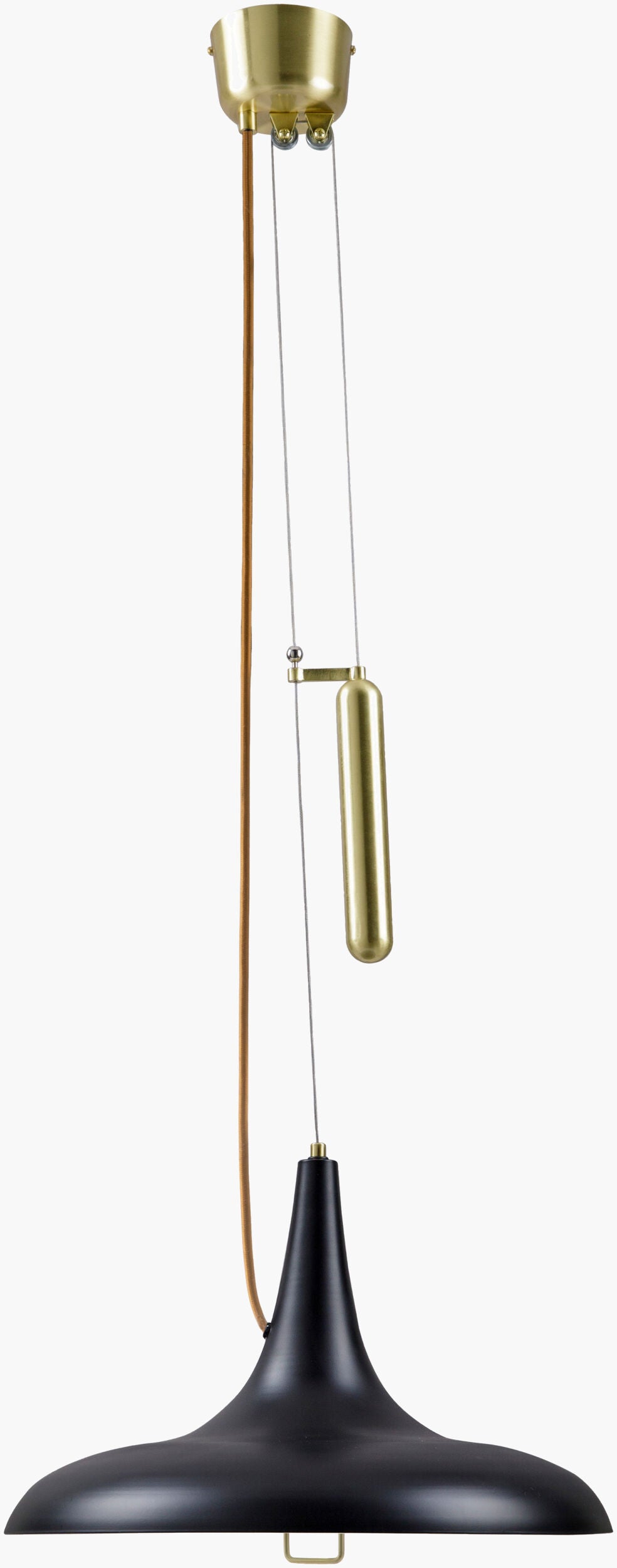 Surya Onos Pendant Lighting - 18" Rustic Metal Light Fixture For Industrial Charm & Easy Maintenance Fixture, Gold Iron,Iron,Metal,Metal Ons-001