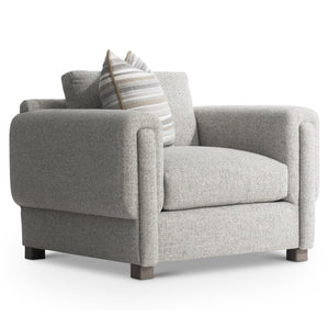 Bernhardt Bernhardt Tori Fabric Chair With Sculptural Cushion Arms, Deep Plush Seat, Custom Upholstery Options - Made to Order P7662A