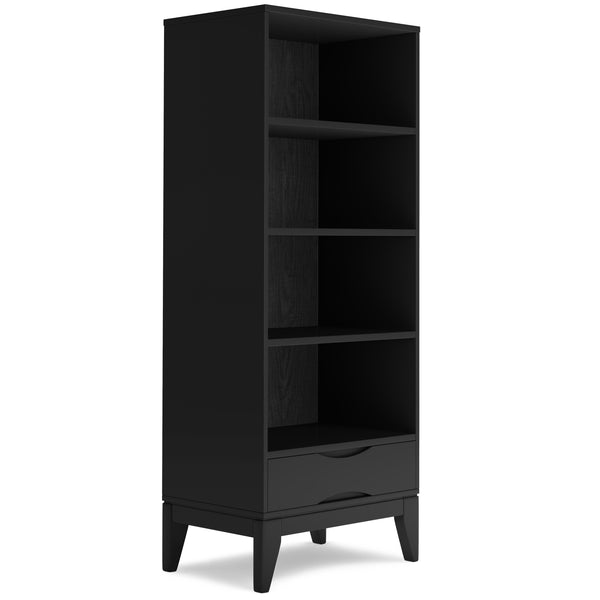 English Elm Harper Mid-Century Modern Bookcase With Adjustable Shelves & Spacious Drawer For Stylish Storage B136P158715