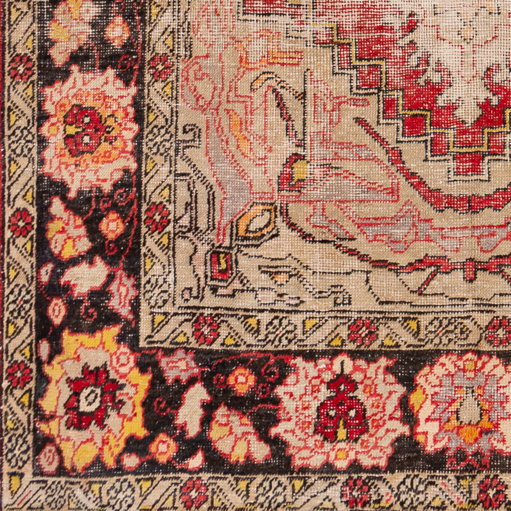 Antique One of a Kind OOAK-1020 6'7" x 11'8" Handmade Rug OOAK1020-67118  Camel, Clay, Grey, Natural, Brick, Eggplant, Jet Black Surya