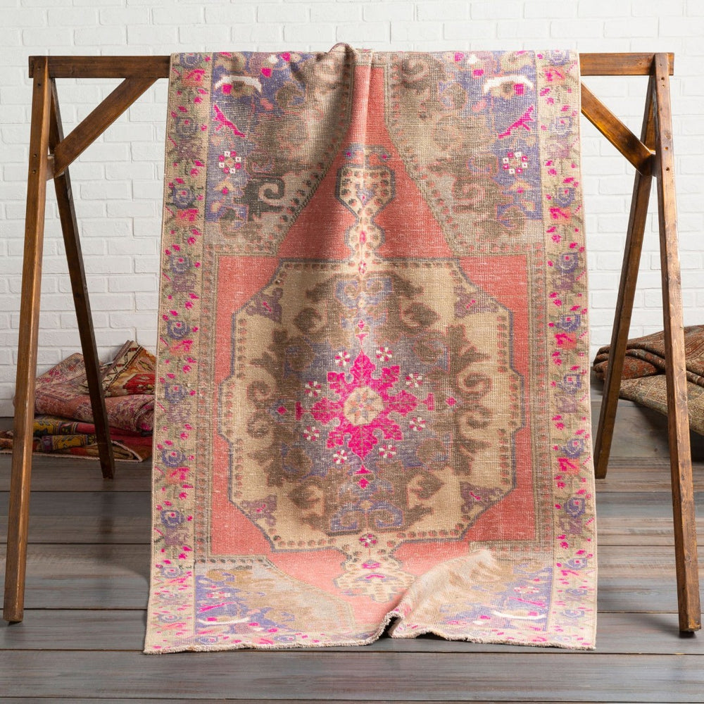 Surya Antique Hand Knotted Wool Rug Turkish Traditional One of a Kind Bedroom Accent OOAK1033-4372
