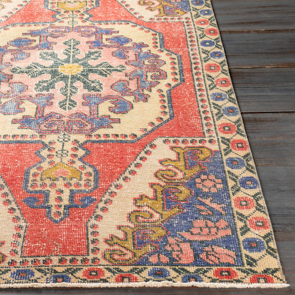 Antique One of a Kind OOAK-1038 4' x 6'9" Handmade Rug OOAK1038-469  Nickel, Desert Tan, Tan, Camel, Sage, Terracotta, Clay, Pearl Surya