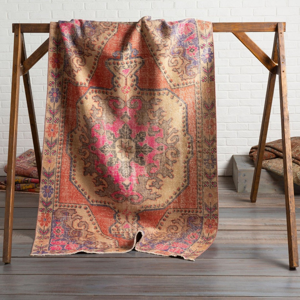Surya Antique Hand-knotted Turkish Wool Area Rug One of a Kind Low Pile Floor Accent OOAK1061-4268