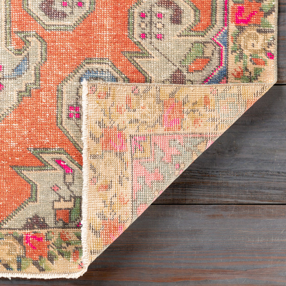 Antique One of a Kind OOAK-1067 4'5" x 7'5" Handmade Rug OOAK1067-4575  Khaki, Natural, Apricot, Camel, Desert Tan, Light Wood Surya