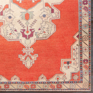 Antique One of a Kind OOAK-1071 4'2" x 7'6" Handmade Rug OOAK1071-4276  Dark Coral, Khaki, Pearl, Ash, Rose Gold, Desert Tan, Old Lavender Surya