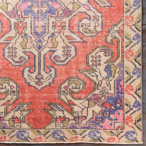 Antique One of a Kind OOAK-1079 4'3" x 7' Handmade Rug OOAK1079-437  Natural, Khaki, Camel, Sage, Rose Gold, Old Lavender, Pearl Surya