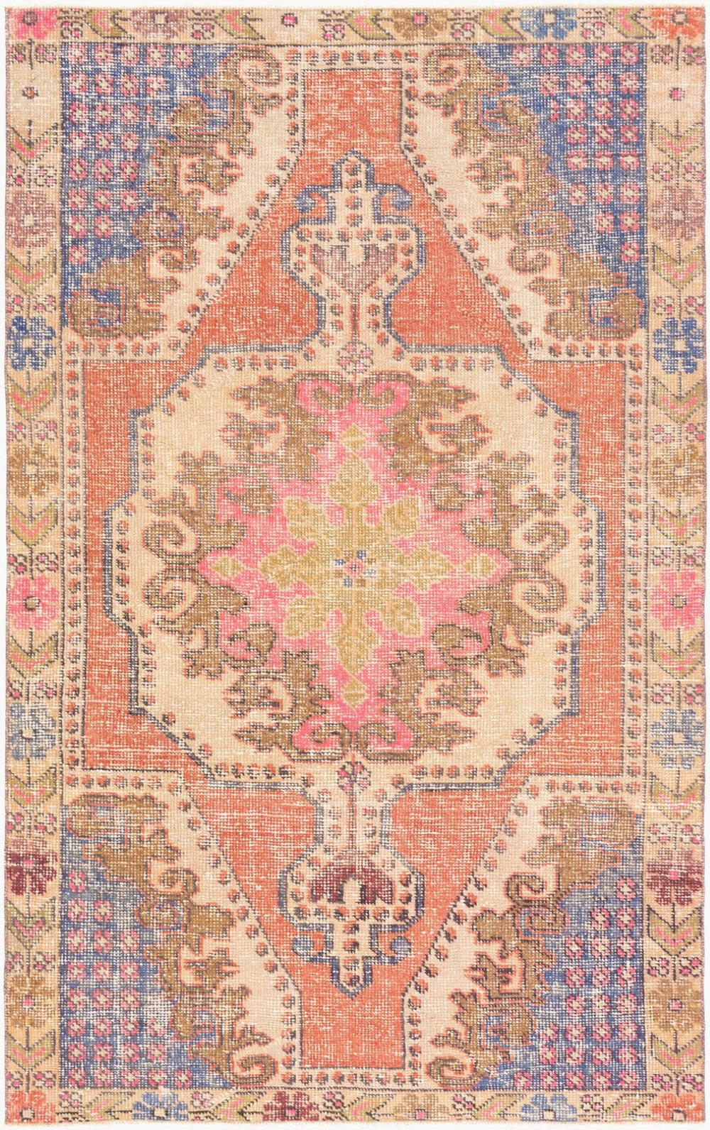 Surya Antique Hand Knotted Wool Area Rug Turkish One of a Kind Low Pile Traditional OOAK1088-4268