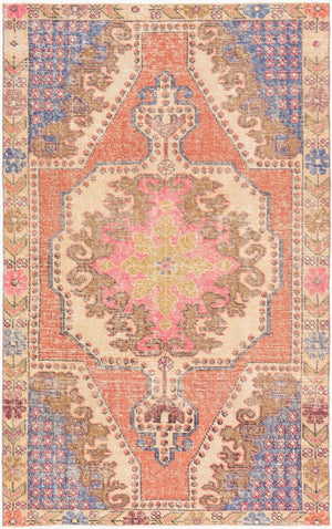Surya Antique Hand Knotted Wool Area Rug Turkish One of a Kind Low Pile Traditional OOAK1088-4268