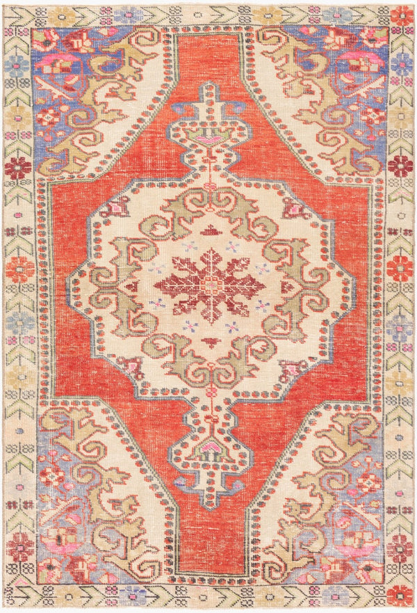 Surya Antique One of a Kind Hand Knotted Wool Rug Turkish Low Pile Traditional Accent OOAK1092-4468