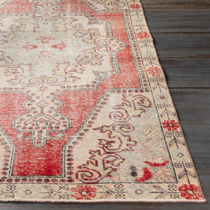 Antique One of a Kind OOAK-1096 4'3" x 7'4" Handmade Rug OOAK1096-4374  Pearl, Warm Grey, Khaki, Rose Gold, Tan Surya
