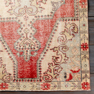 Antique One of a Kind OOAK-1096 4'3" x 7'4" Handmade Rug OOAK1096-4374  Pearl, Warm Grey, Khaki, Rose Gold, Tan Surya