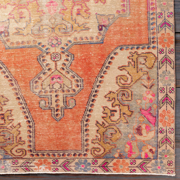 Antique One of a Kind OOAK-1116 4'3" x 7' Handmade Rug OOAK1116-437  Tan, Camel, Desert Tan Surya