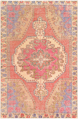 Surya Antique Hand Knotted Wool Area Rug Turkish Traditional Motifs for Dining or Bedroom OOAK1119-4469