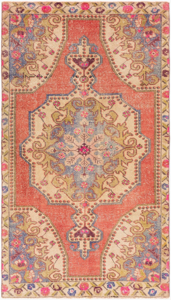 Surya Antique Hand Knotted Turkish Wool Area Rug Low Pile Traditional Accent for Hallway OOAK1121-4271