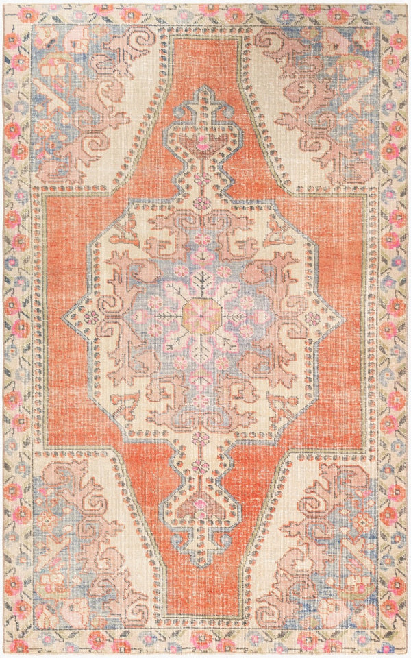 Surya Antique Hand Knotted Wool Rug Turkish One of a Kind Low Pile Bedroom Accent OOAK1133-457