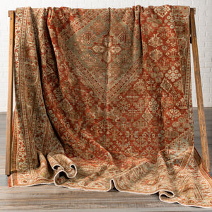 Antique One of a Kind OOAK-1191 10'7" x 13'1" Handmade Rug OOAK1191-107131  Brick, Clay, Camel, Dark Brown, Mocha Surya