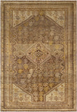 Antique One of a Kind OOAK-1194 5'2" x 8' Handmade Rug OOAK1194-528  Brick, Camel, Clay, Grey, Chocolate Surya