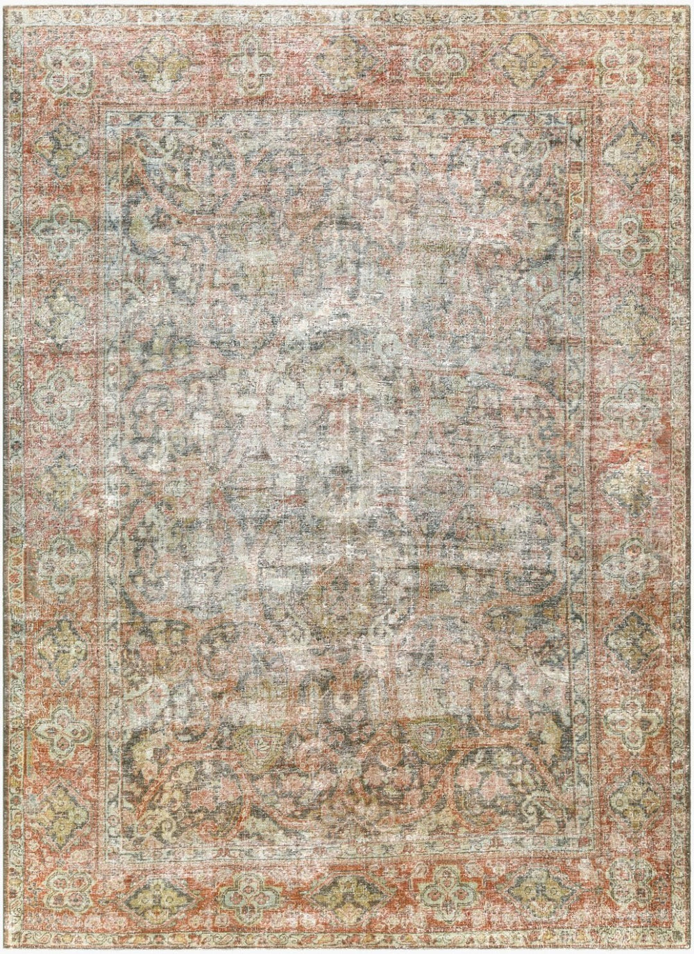 Surya Antique Hand Knotted Wool Area Rug Turkish Traditional Pattern for Formal Living Rooms OOAK1196-86117