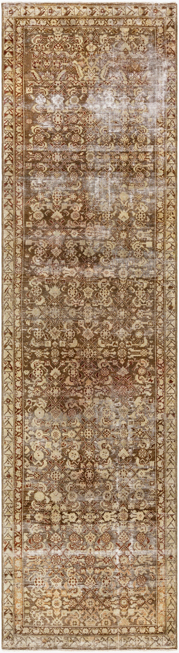 Surya Antique One Of A Kind Turkish Handmade Rug 3'1" X 13'3" - Timeless Wool Statement Piece For Home Bronze Wool Ooak1216-34124