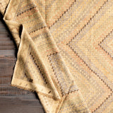Antique One of a Kind OOAK-1296 5'3" x 9'11" Handmade Rug OOAK1296-53911  Natural, Tan, Light Wood, Camel, Wheat Surya