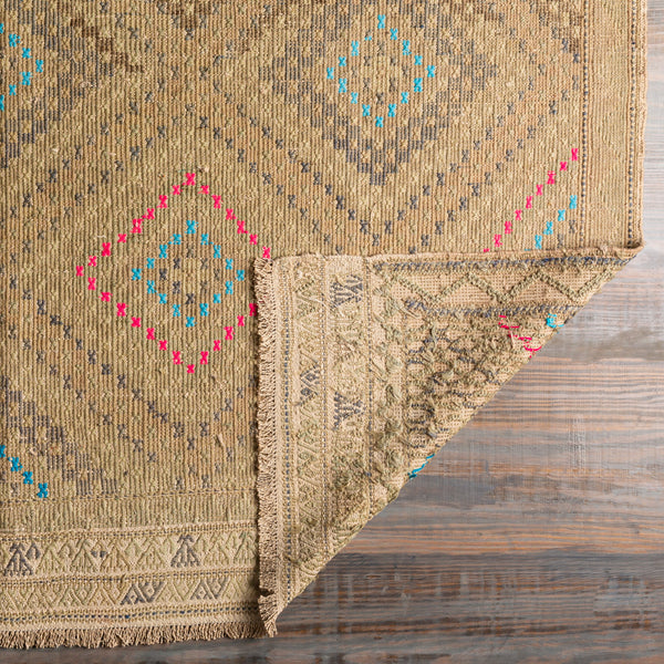 Antique One of a Kind OOAK-1302 6'3" x 9'3" Handmade Rug OOAK1302-6393  Khaki, Sage, Natural Surya