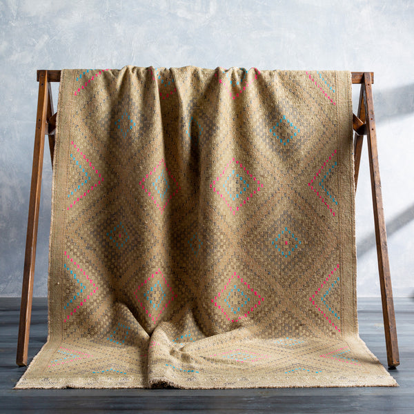 Antique One of a Kind OOAK-1302 6'3" x 9'3" Handmade Rug OOAK1302-6393  Khaki, Sage, Natural Surya