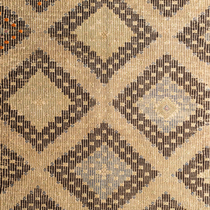 Antique One of a Kind OOAK-1305 6'9" x 10'5" Handmade Rug OOAK1305-69105  Camel, Dark Grey, Lunar Green, Tan, Clay Surya