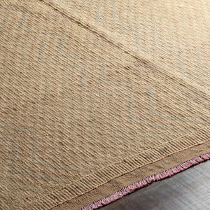 Antique One of a Kind OOAK-1307 4'11" x 8'6" Handmade Rug OOAK1307-41186  Tan, Khaki, Natural Surya